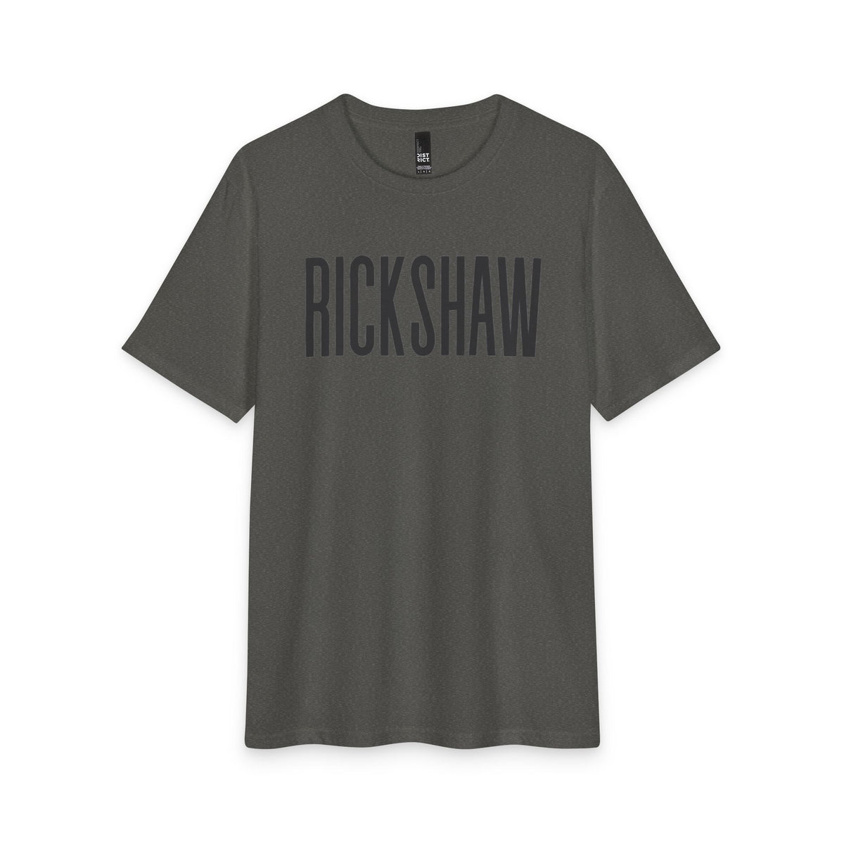 Rickshaw Graphic Tee - Vintage Block Logo Cotton T-Shirt