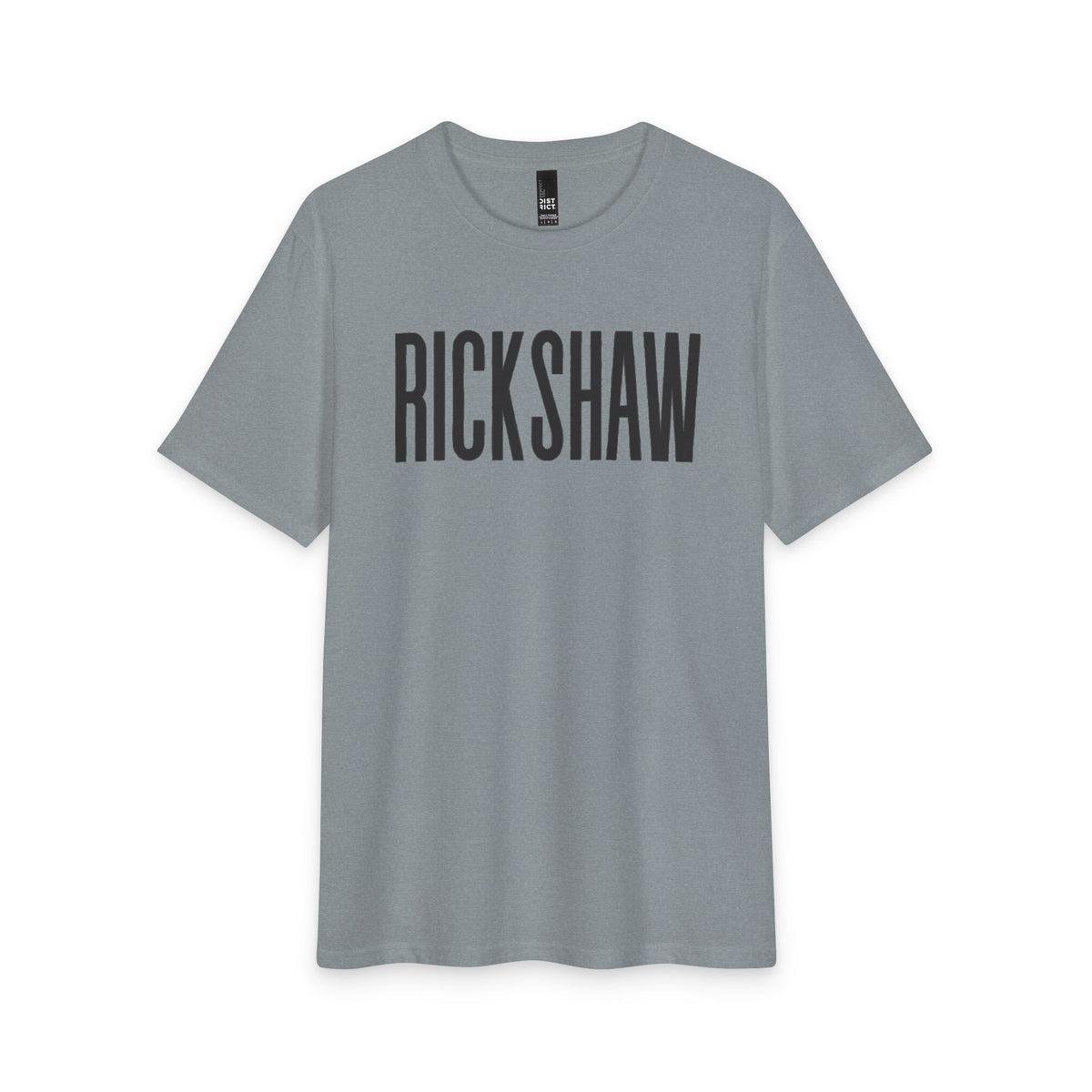 Rickshaw Graphic Tee - Vintage Block Logo Cotton T-Shirt