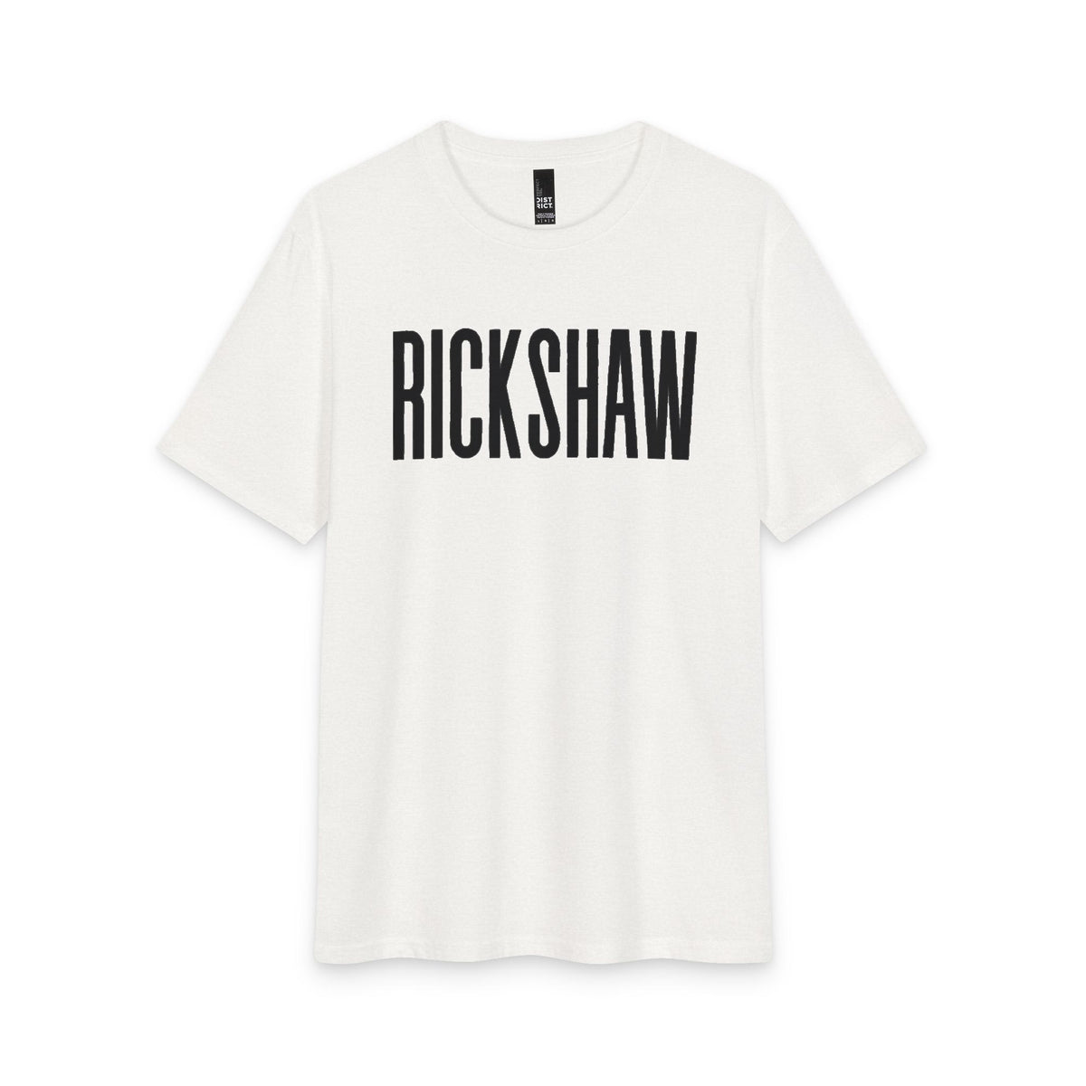 Rickshaw Graphic Tee - Vintage Block Logo Cotton T-Shirt