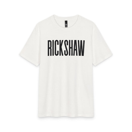 Rickshaw Graphic Tee - Vintage Block Logo Cotton T-Shirt