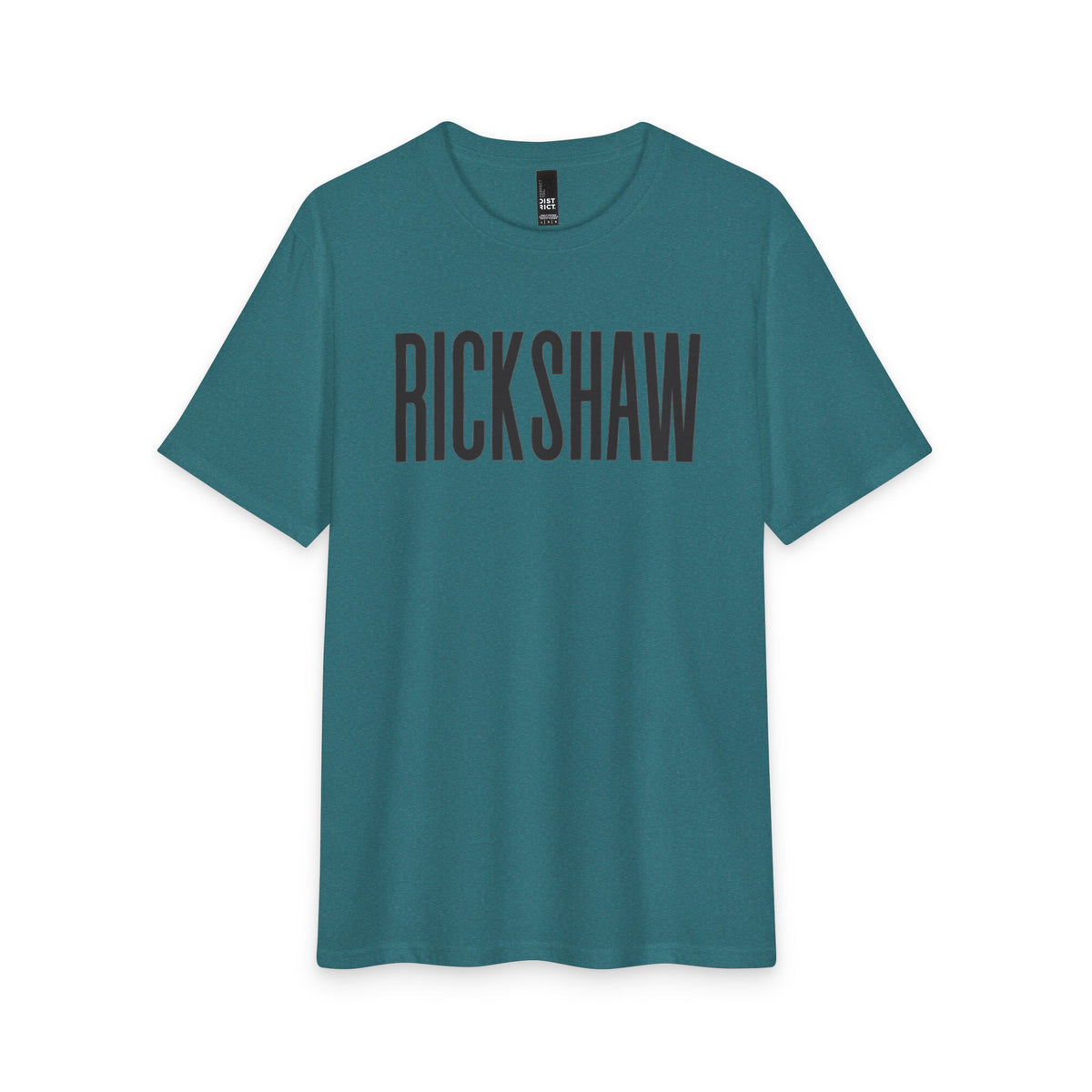 Rickshaw Graphic Tee - Vintage Block Logo Cotton T-Shirt