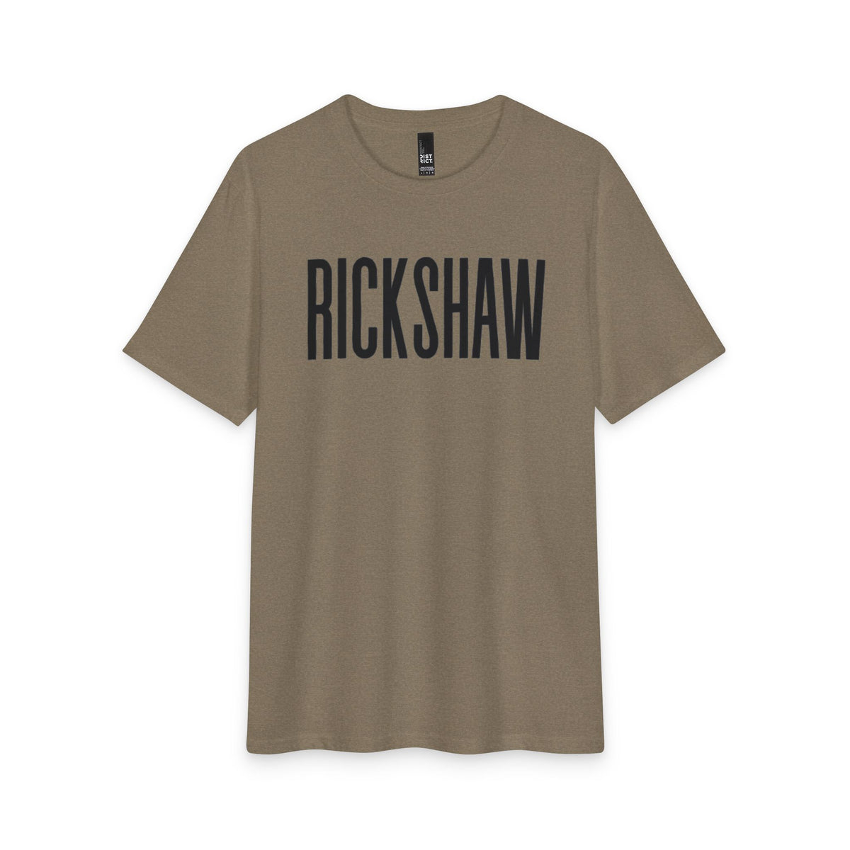 Rickshaw Graphic Tee - Vintage Block Logo Cotton T-Shirt