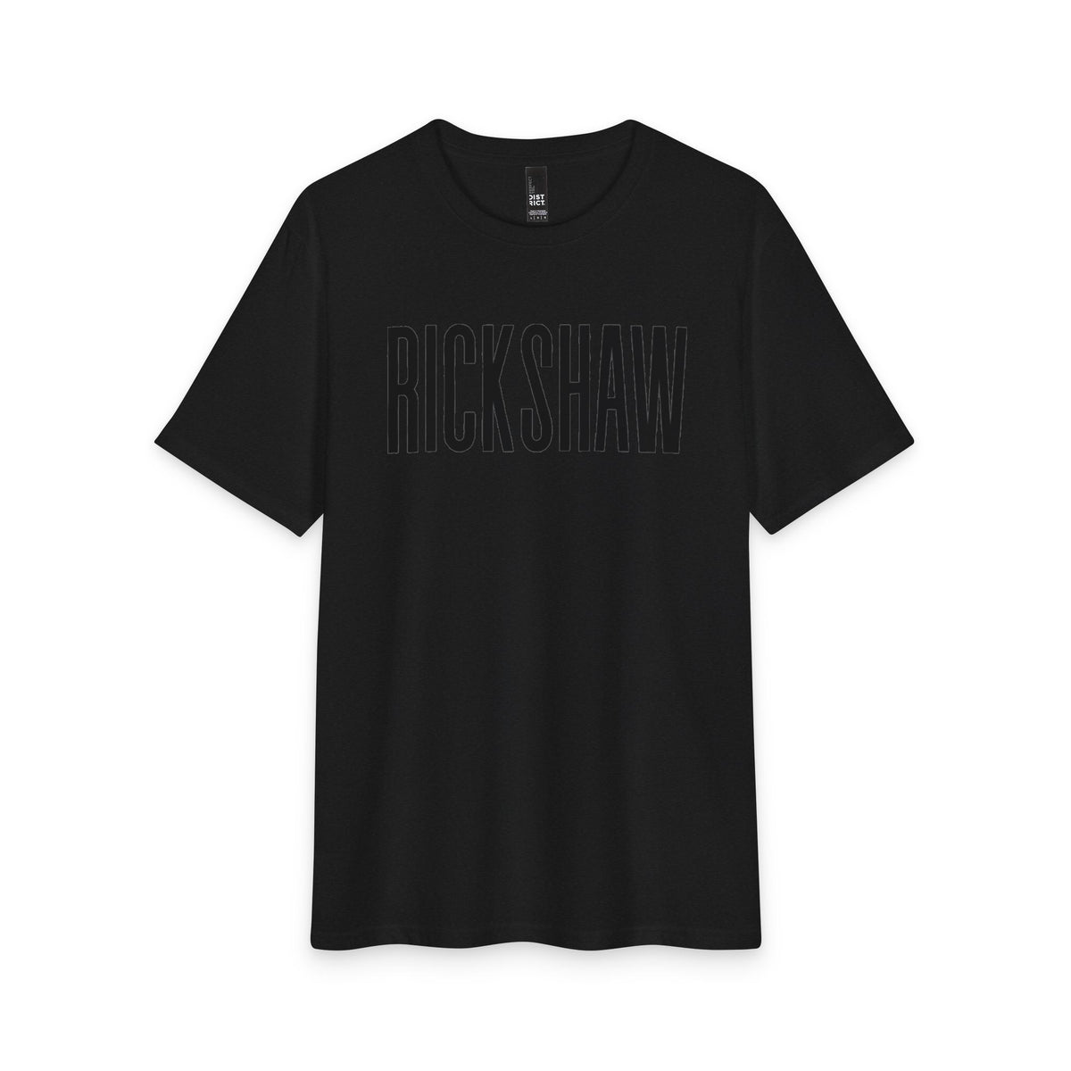 Rickshaw Graphic Tee - Vintage Block Logo Cotton T-Shirt