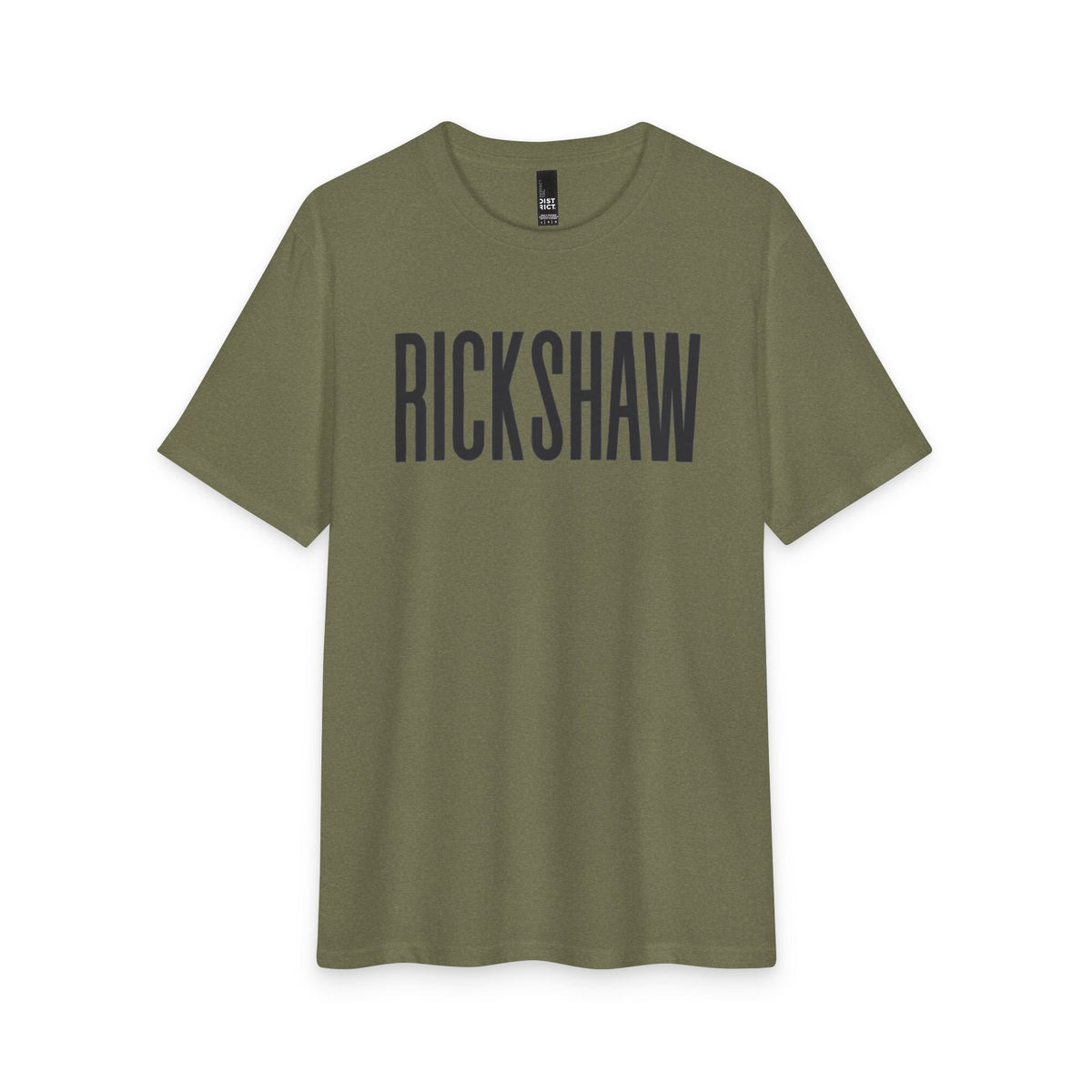 Rickshaw Graphic Tee - Vintage Block Logo Cotton T-Shirt