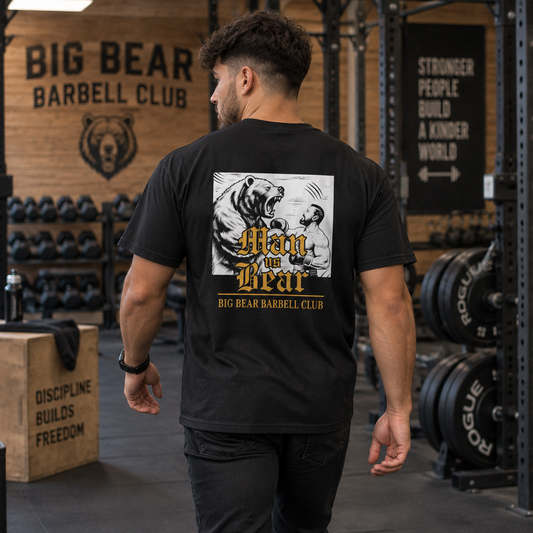Man vs Bear Vol. 01 graphic T-shirt