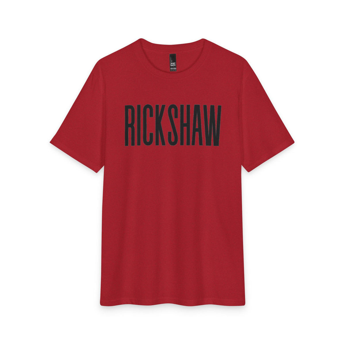 Rickshaw Graphic Tee - Vintage Block Logo Cotton T-Shirt